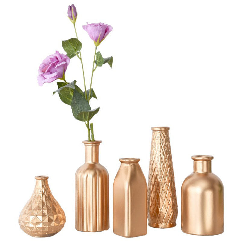 Vergoldete Vase aus Glas